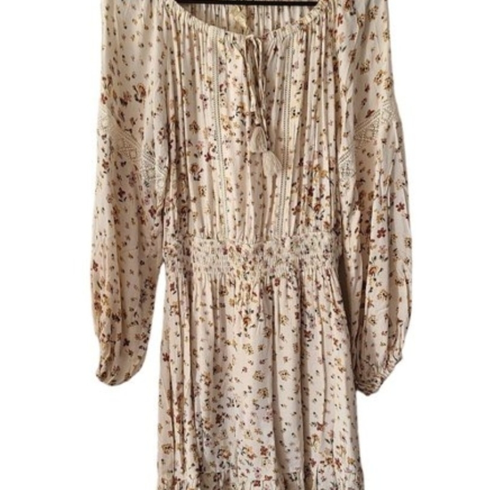Floral Cream Women's Dress